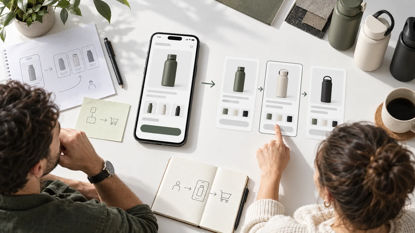 Mobile Shopify product page chooser cards helping compare similar SKUs
