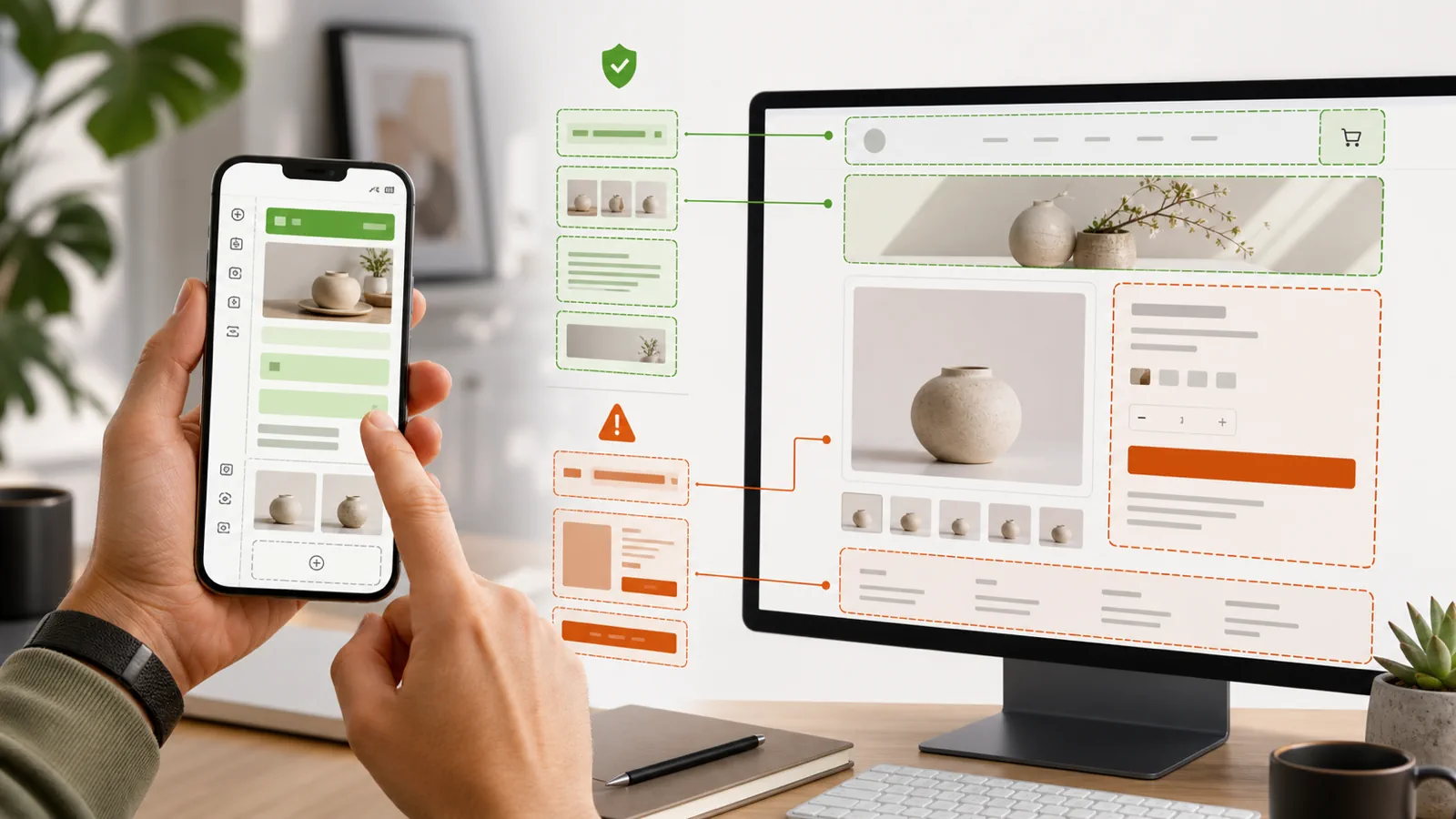 Shopify owner edit boundary map for mobile Sidekick changes and revenue-critical QA zones