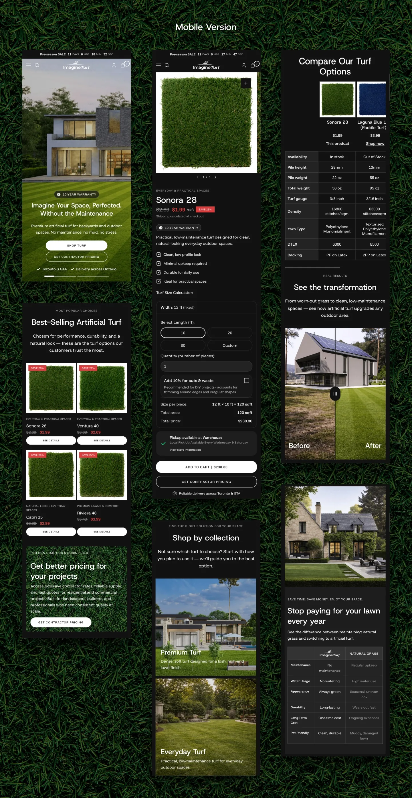 Imagine Turf project screen 12