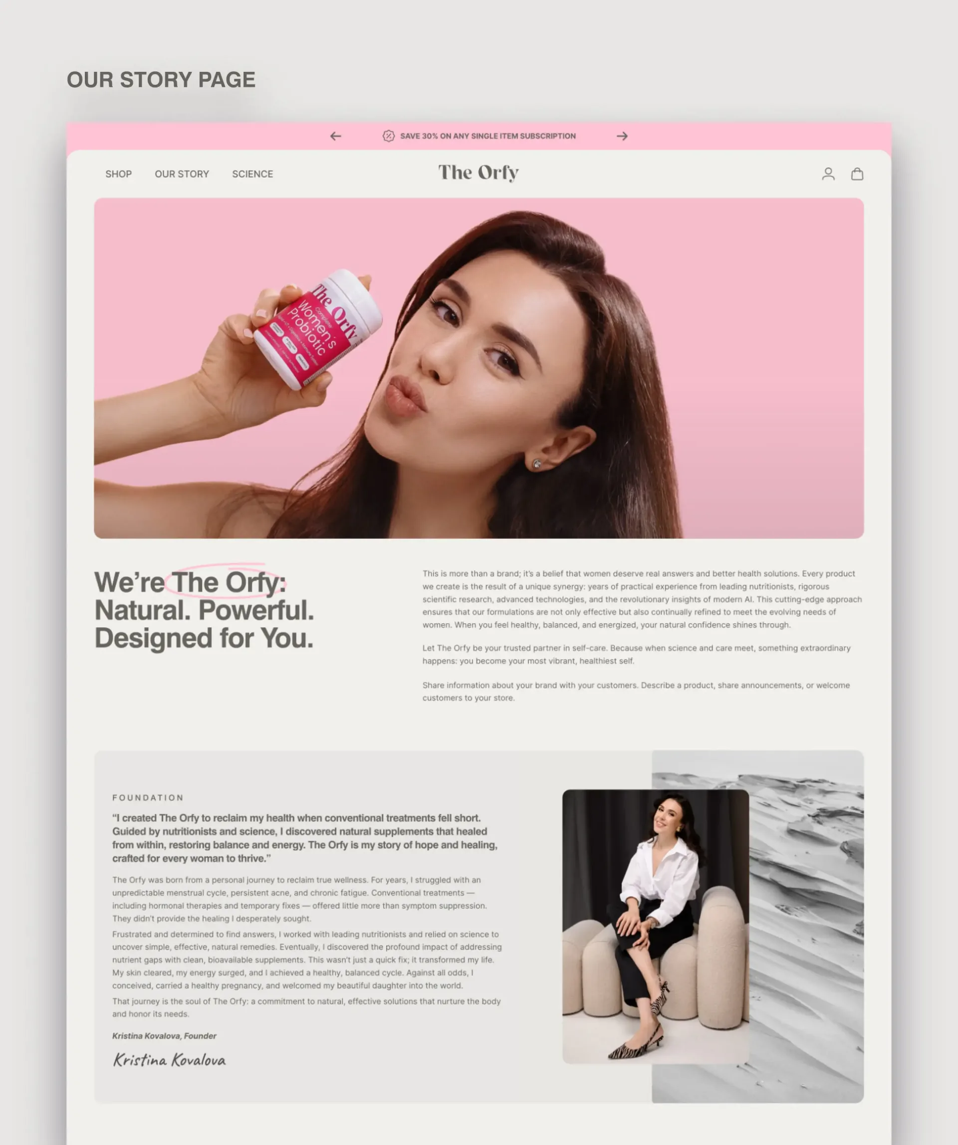 The Orfy project screen 9